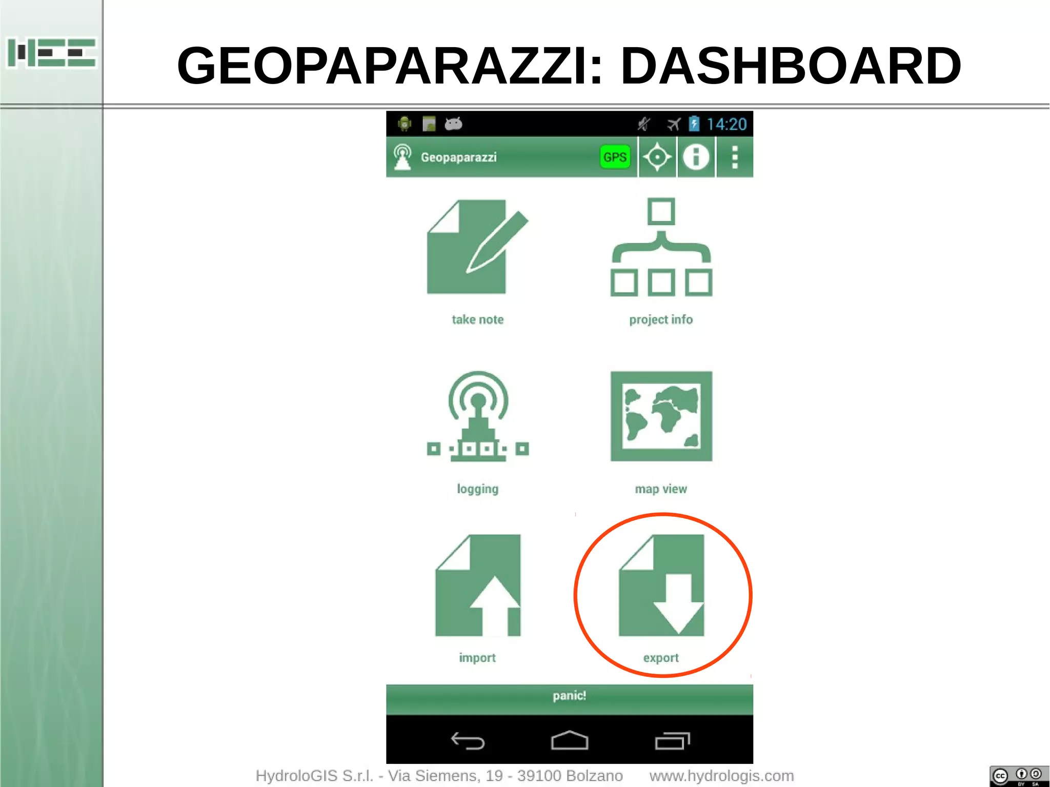 GEOPAPARAZZI: DASHBOARD 
 