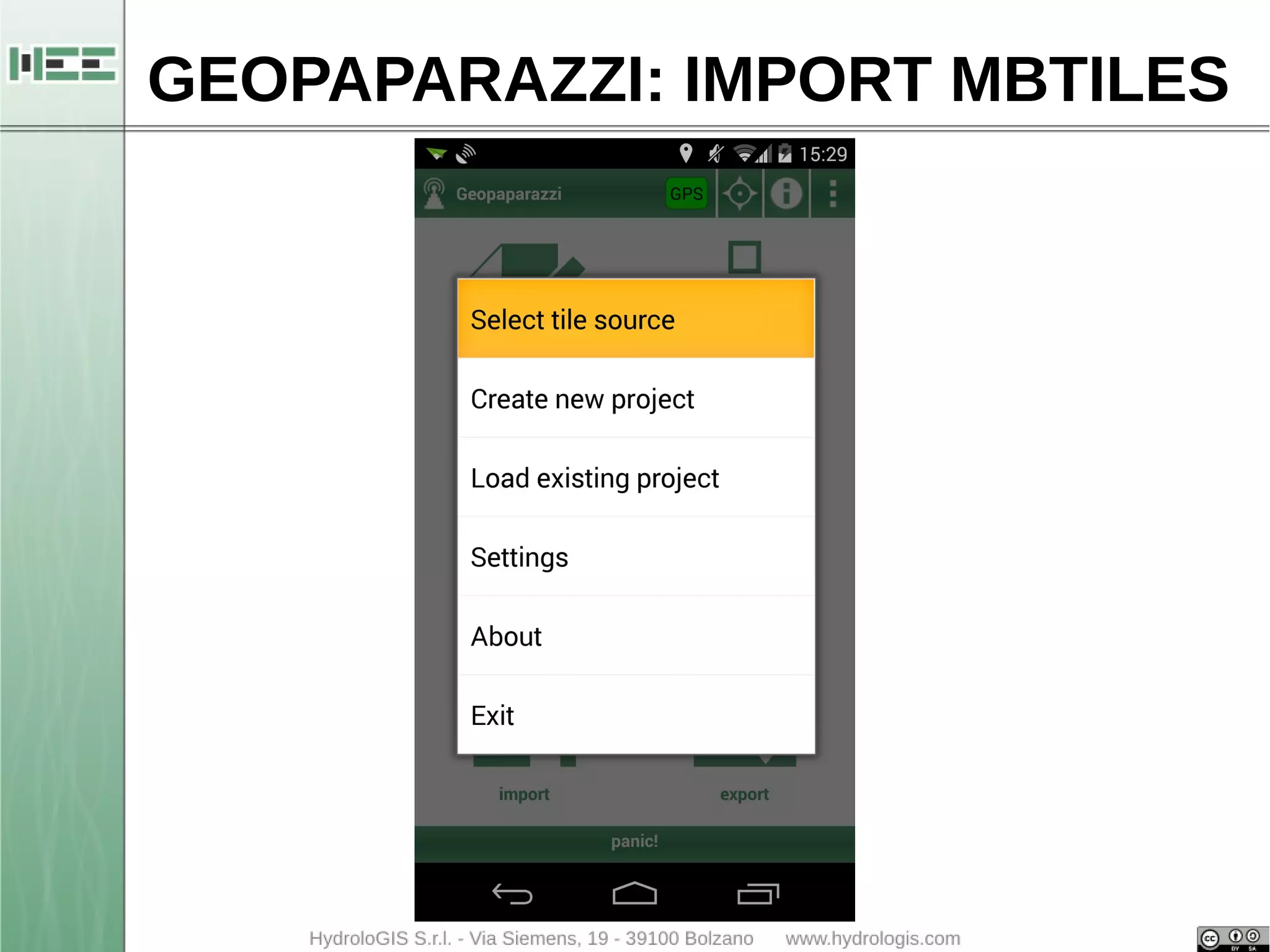 GEOPAPARAZZI: IMPORT MBTILES 
 