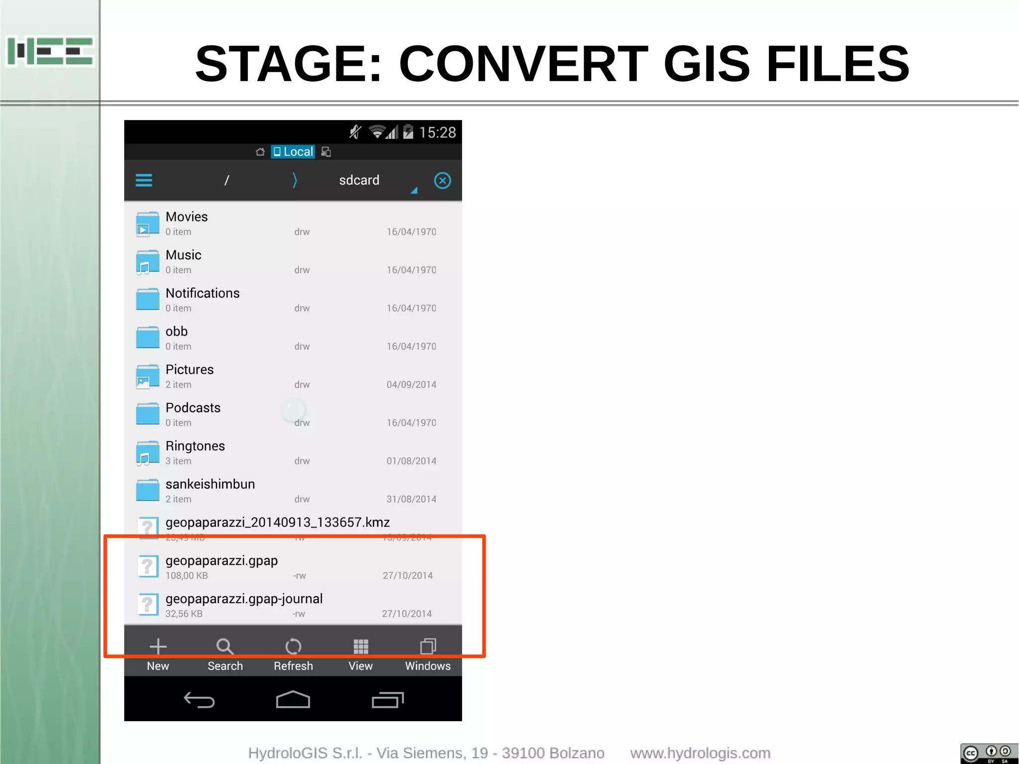 STAGE: CONVERT GIS FILES 
 