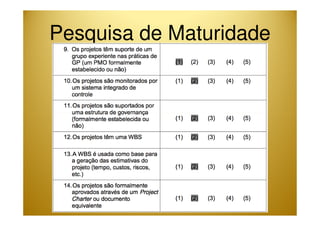 Pesquisa de Maturidade 
 