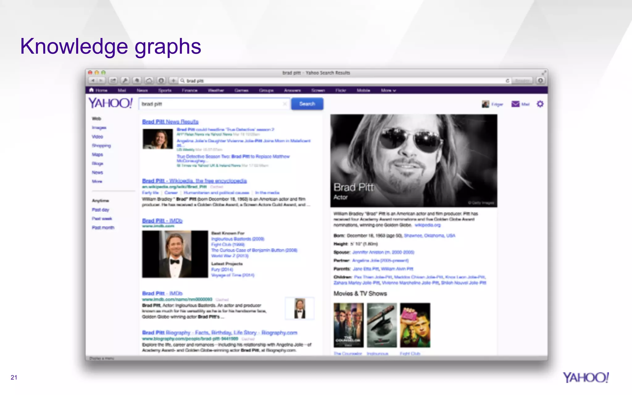 Knowledge graphs 
21 
 