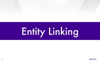 26 
Entity Linking 
 