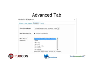 Advanced Tab 
 