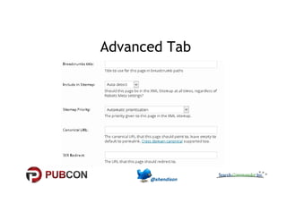 Advanced Tab 
 