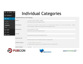 Individual Categories 
 