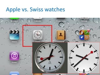 Apple vs. Swiss watches
 