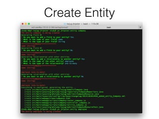 Create Entity 
 