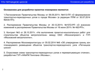 ТПУ Пятницкое Шоссе Презентация | PPT