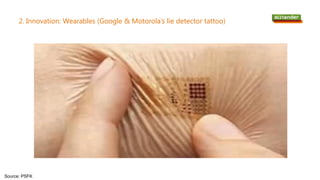2. Innovation: Wearables (Google & Motorola’s lie detector tattoo)
Source: PSFK
 