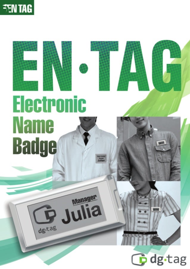 (Permanent/Reusable) Batteryless Electronic Name Badge