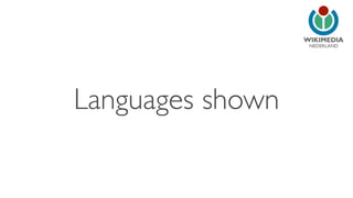 NEDERLAND 
Languages shown 
 