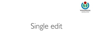 NEDERLAND 
Single edit 
 