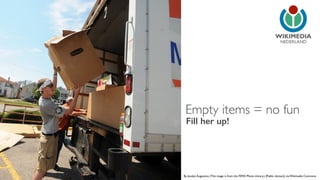 NEDERLAND 
Empty items = no fun 
Fill her up! 
By Jocelyn Augustino (This image is from the FEMA Photo Library.) [Public domain], via Wikimedia Commons 
 