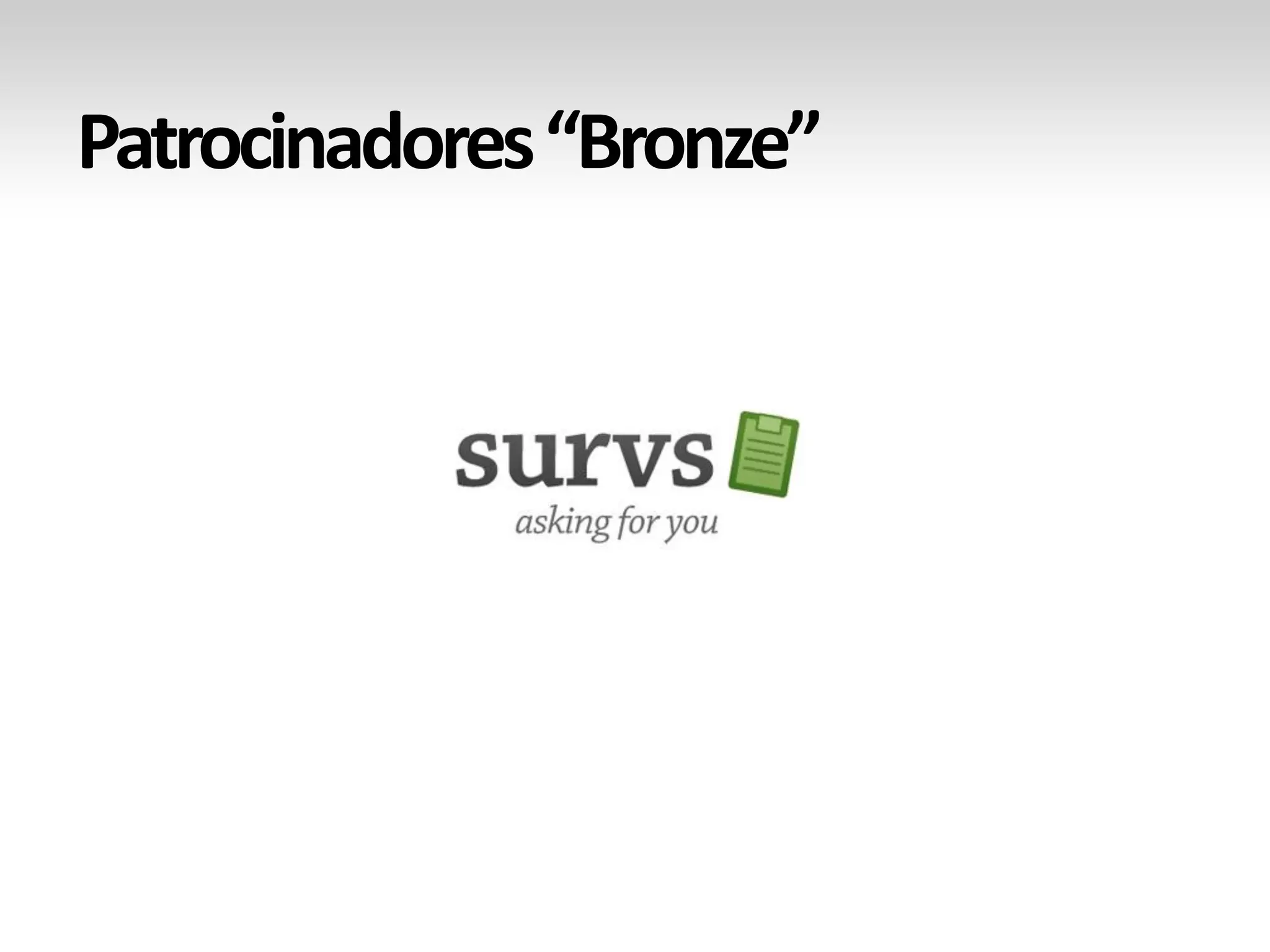 Patrocinadores “Bronze”  