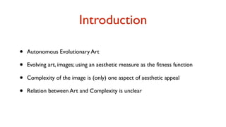 Evaluating Art by measuring Complexity | PDF