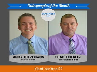 Klant centraal?? 
 