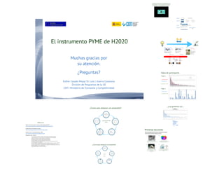 20141126 Taller de Instrumento Pyme H2020-INFO Murcia