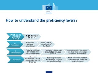 How to understand the proficiency levels? 
 