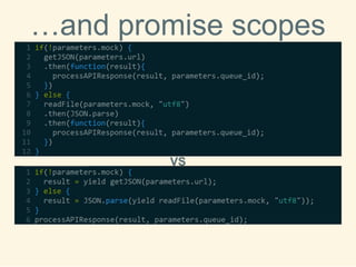 …andpromisescopes 
VS  