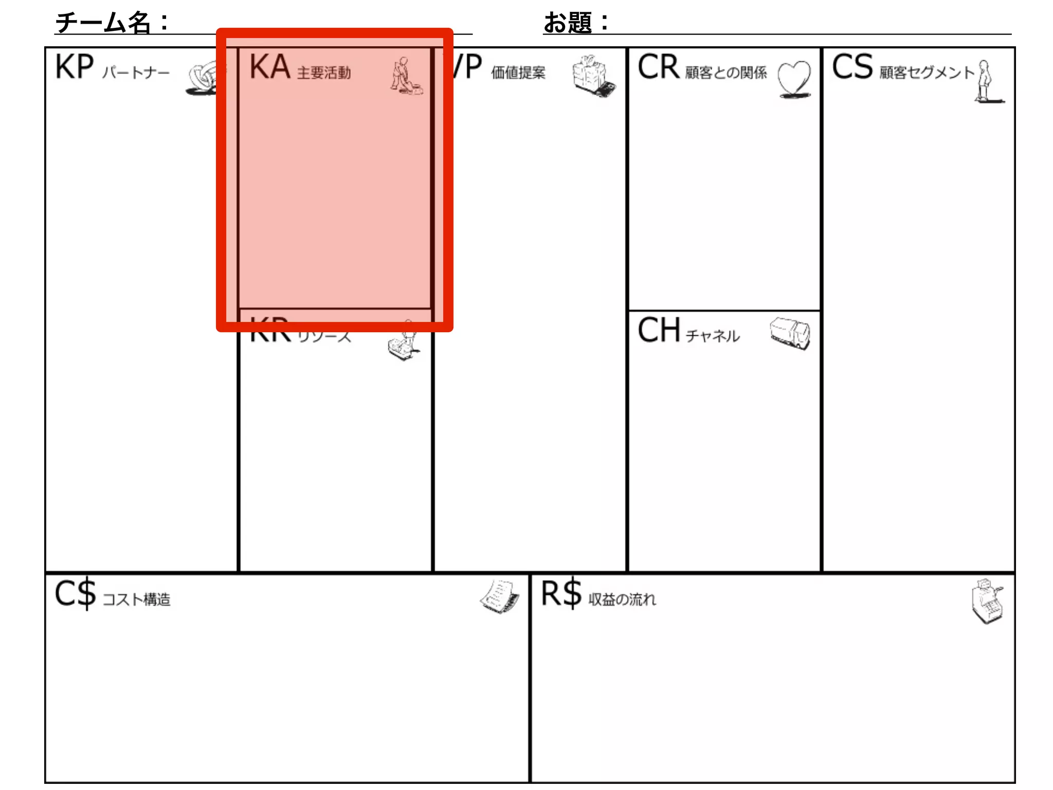 チーム名：　　　　　　　　　　　　お題：　　　　　　　　　　　　　　　　 
 