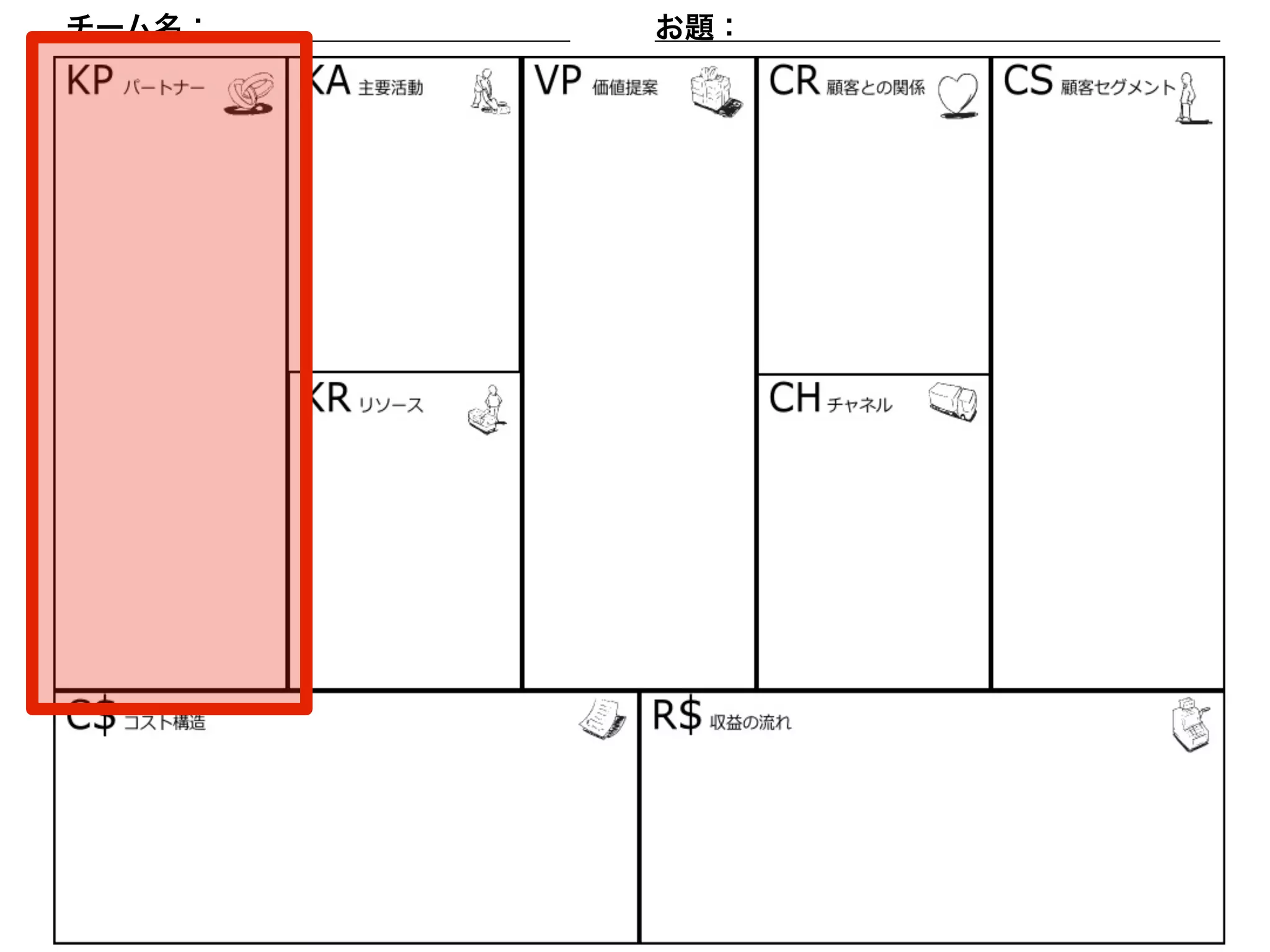チーム名：　　　　　　　　　　　　お題：　　　　　　　　　　　　　　　　 
 