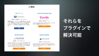 それらを 
プラグインで 
解決可能 
 