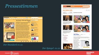 Pressestimmen
Der Standard 01.12.
Der Spiegel 01.12.
 