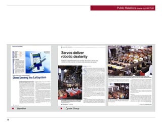 18
Oystar GroupHamilton
Public Relations made by FAKTUM
 