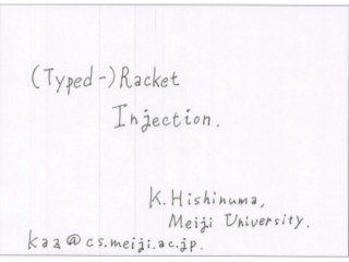(Typed-)Racket Injection