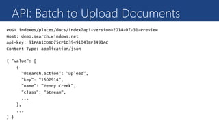 API: Batch to Upload Documents 
 