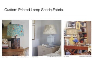 Custom Printed Lamp Shade Fabric 
 