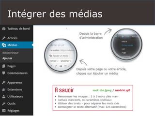 Intégrer des médias
 