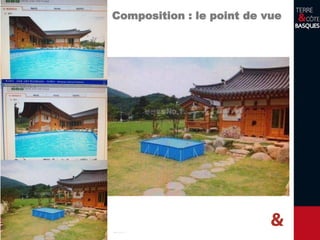 Composition : la règle des tiers
2/3 de ciel – 1/3 de sol
Soleil couchant et personnages en
contre jour sur le point de force
2/3 de ciel – 1/3 de sol
Délimitation très claire océan / ciel
Phare positionné sur les points de
force
 