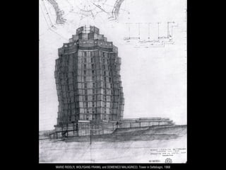 MARIO RIDOLFI, WOLFGANG FRANKL and DOMENICO MALAGRICCI, Tower in Settebagni, 1968
 