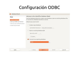 Configuración ODBC 
 