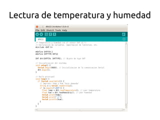 Lectura de temperatura y humedad 
 