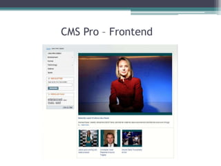 CMS Pro – Frontend 
 