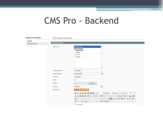 CMS Pro - Backend 
 
