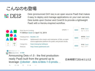 こんなのも登場 
日本時間で2014/11/12  