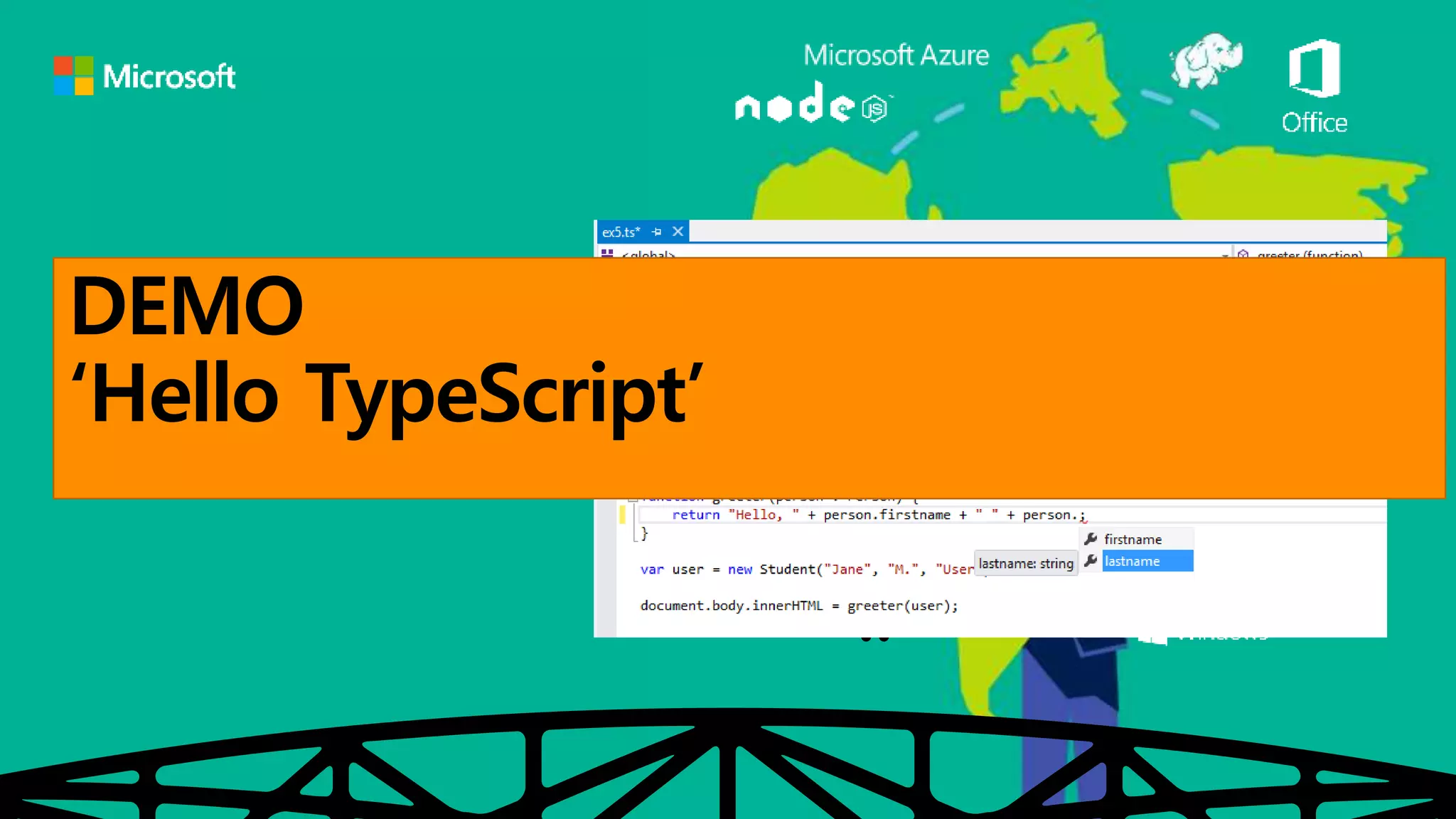 DEMO 
‘Hello TypeScript’ 
 