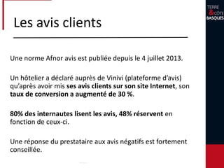 Les photos
8 secondes : C’est le temps moyen passé par un
internaute sur une page.
Un internaute lit 15 mots par page en moyenne.
La lecture sur un écran est 25 % plus lente que sur
du papier.
 