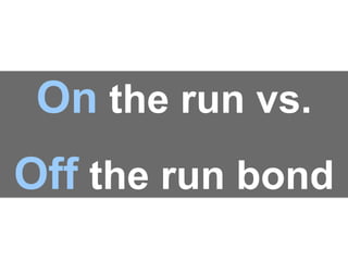 On the run vs.
Off the run bond
 