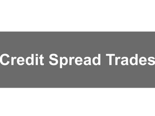 Credit Spread Trades
 