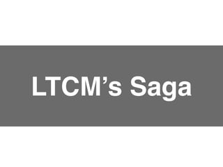 LTCM’s Saga
 