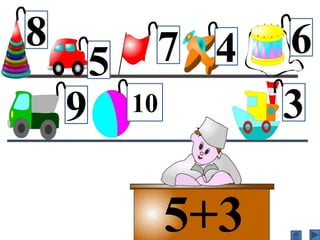 5+5
8
9
7 6
5
10
4
3
5+3
 