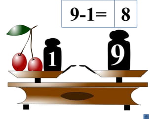 1 9
9-1= 8
 
