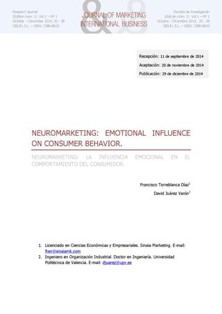Neuromarketing: Emotional influence on consumer behavior