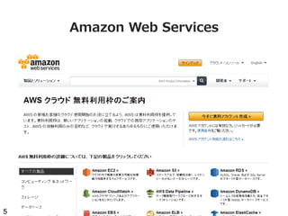 Amazon  Web  Services

5

 