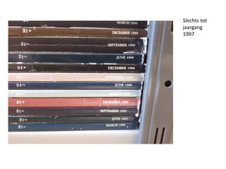 Slechts tot 
jaargang 
1997 
 