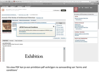 Via view PDF kan je een printklare pdf verkrijgen na aanvaarding van ‘terms and 
conditions’ 
 